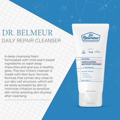 The Face Shop - Dr. Belmeur Daily Repair Foam Cleanser