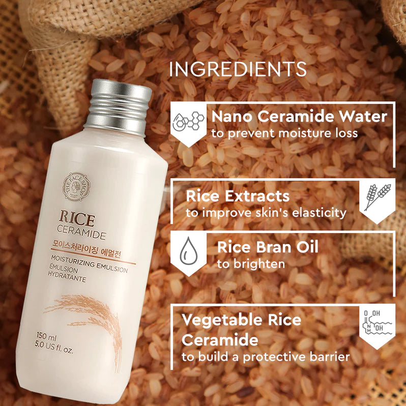 The Face Shop - Rice & Ceramide Moisturizing Emulsion