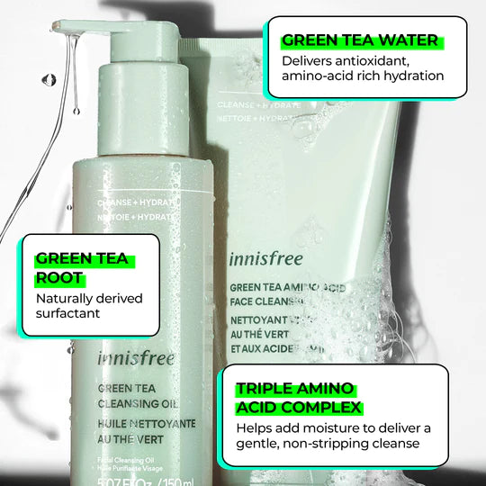 Innisfree - Green Tea Hydrating Amino Acid Face Cleanser